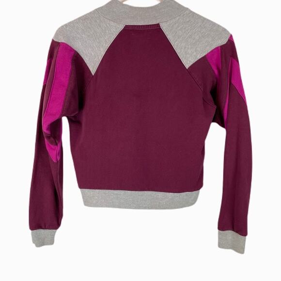 Urban Outfitters Kent Colorblock Half-Zip Sweatshirt  Sz M - Picture 2 of 6